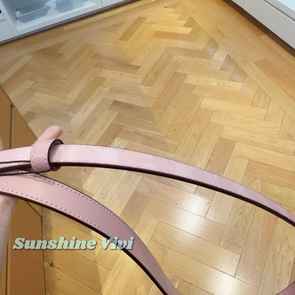 NWT Coach Classic Buckle Cut To Size Reversible Belt, 18 Mm CX058 Powder Pink
